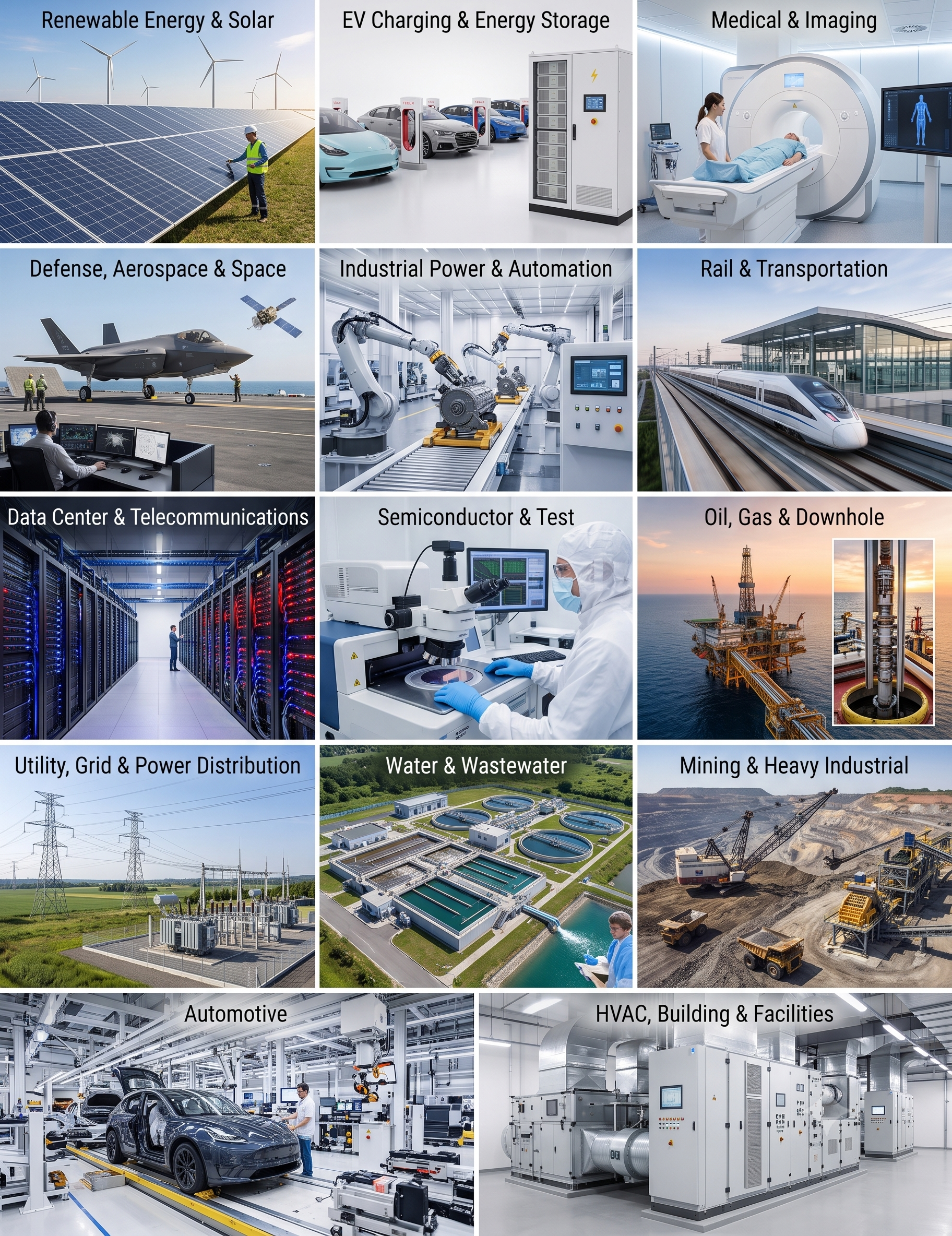 Industries served by Palladium Tech