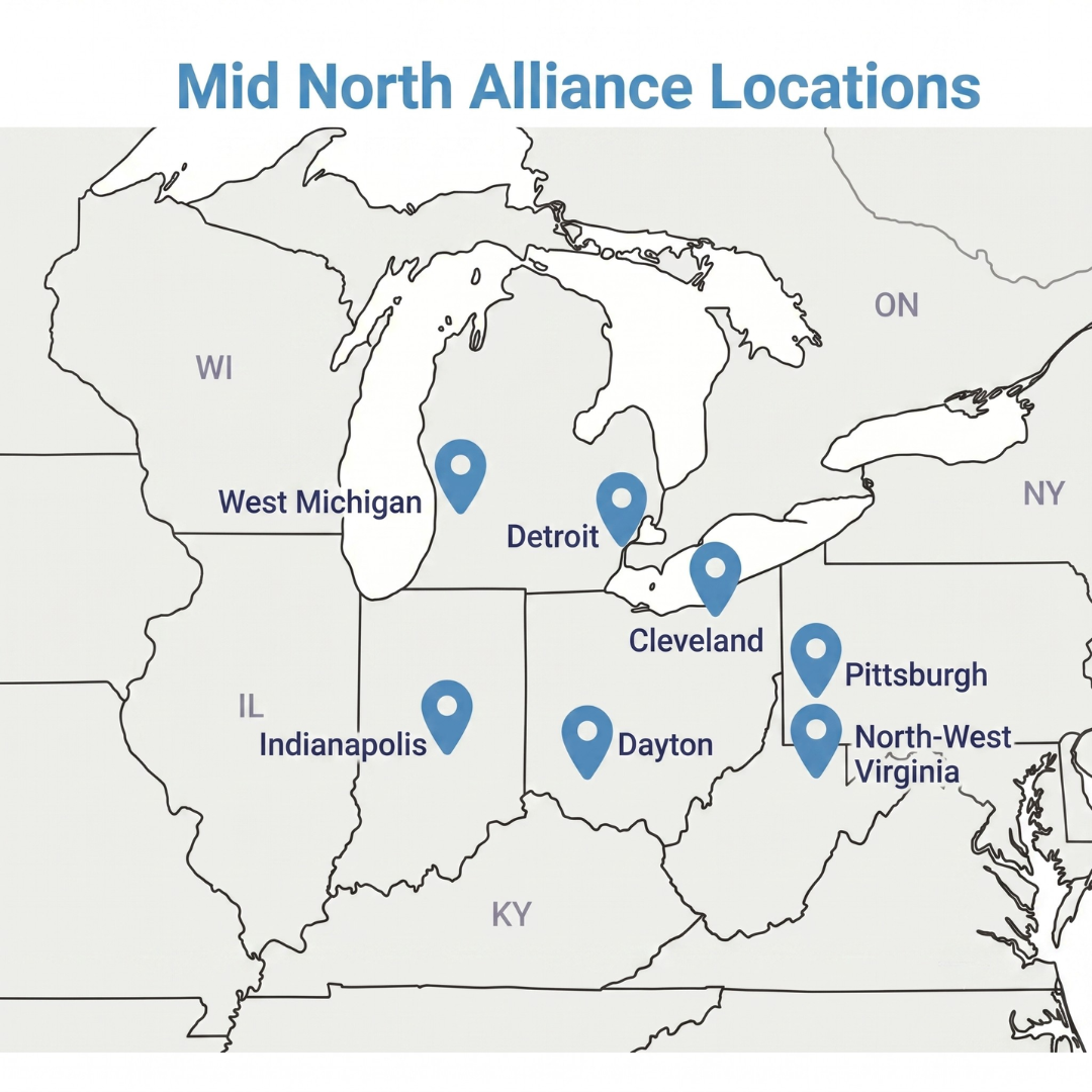Mid-North Alliance office locations and coverage across the Mid-North United States